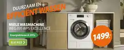 Expert Miele WEG 895 WPS Excellence PowerWash & TwinDos & SteamCare aanbieding