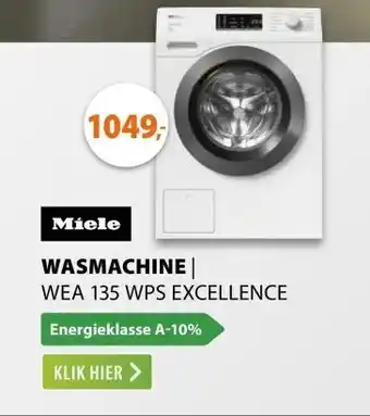 Expert Miele WEA 135 WPS Excellence aanbieding