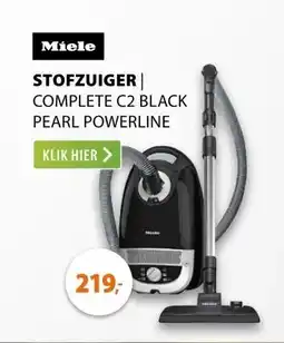 Expert Miele Complete C2 Black Pearl Powerline (2022) Zwart aanbieding