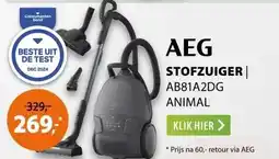 Expert AEG AB81A2DG Animal Donkergrijs aanbieding