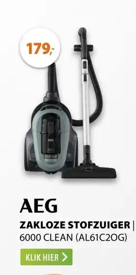 Expert AEG 6000 CLEAN (AL61C2OG) Groen aanbieding