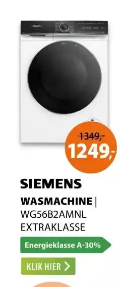 Expert Siemens WG56B2AMNL extraKlasse aanbieding