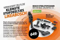 Expert Bosch BXS1041BQC Unlimited 10 aanbieding