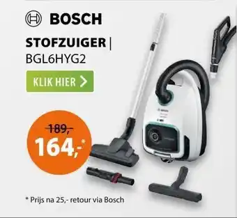 Expert Bosch BGL6HYG2 Wit aanbieding