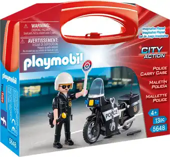 Bol.com PLAYMOBIL City Action Police Carry Case - 5648 aanbieding