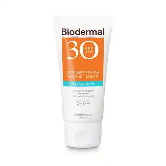 Bol.com Biodermal Zonnebrand - Zonnebrandcreme gezicht - Hydraplus Face SPF30 50ml aanbieding