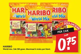 Dekamarkt Haribo 180g aanbieding