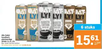 Albert Heijn Oatly! houdbare plantaardige aanbieding