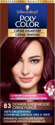 Bol.com Poly Color Creme Haarverf 83 - Donker Kersenrood - 1 stuk aanbieding