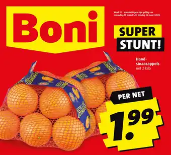 Boni Handsinaasappels aanbieding