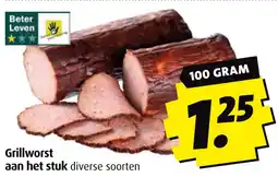 Boni Grillworst aan het stuk aanbieding