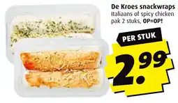 Boni De Kroes snackwraps aanbieding