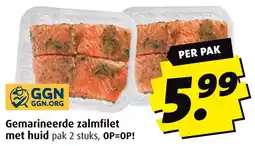 Boni Gemarineerde zalmfilet met huid aanbieding