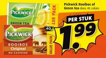 Boni Pickwick Rooibos of Green tea aanbieding