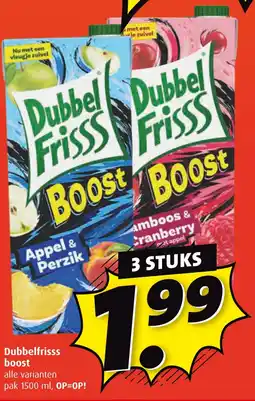 Boni Dubbelfrisss boost aanbieding