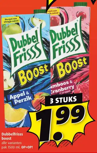 Boni Dubbelfrisss boost aanbieding