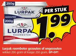 Boni Lurpak roomboter gezouten of ongezouten aanbieding