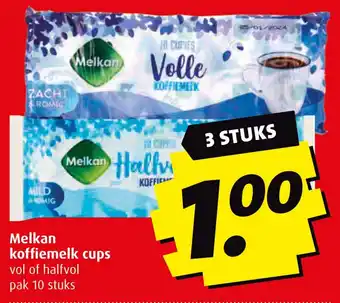 Boni Melkan koffiemelk cups aanbieding