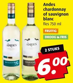 Boni Andes chardonnay of sauvignon blanc aanbieding