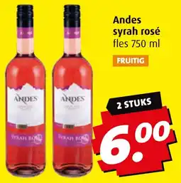 Boni Andes syrah rosé aanbieding