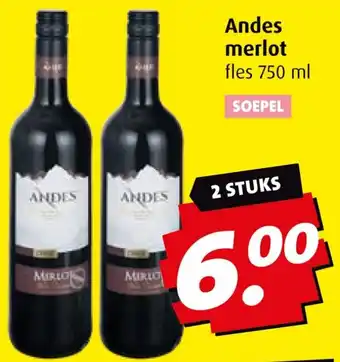 Boni Andes merlot aanbieding