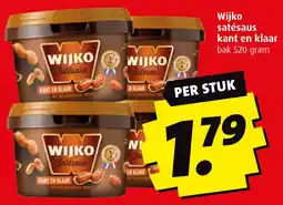 Boni Wijko satésaus kant en klaar aanbieding