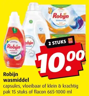 Boni Robijn wasmiddel aanbieding