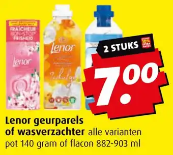 Boni Lenor geurparels of wasverzachter aanbieding