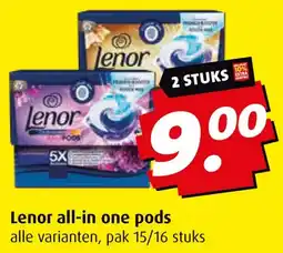 Boni Lenor all in one pods aanbieding