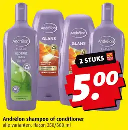 Boni Andrélon shampoo of conditioner aanbieding