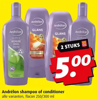 Boni Andrélon shampoo of conditioner aanbieding