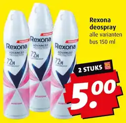 Boni Rexona deospray aanbieding