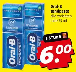 Boni Oral B tandpasta aanbieding