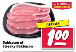 Nettorama Bakbacon of Streaky Bakbacon aanbieding