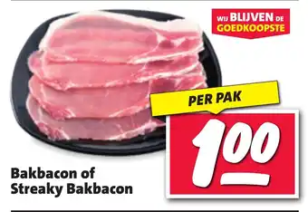 Nettorama Bakbacon of Streaky Bakbacon aanbieding