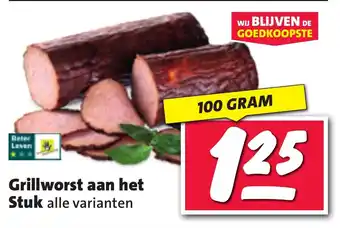 Nettorama Grillworst aan het Stuk aanbieding