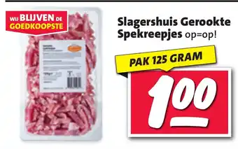 Nettorama Slagershuis Gerookte Spekreepjes op=op! aanbieding