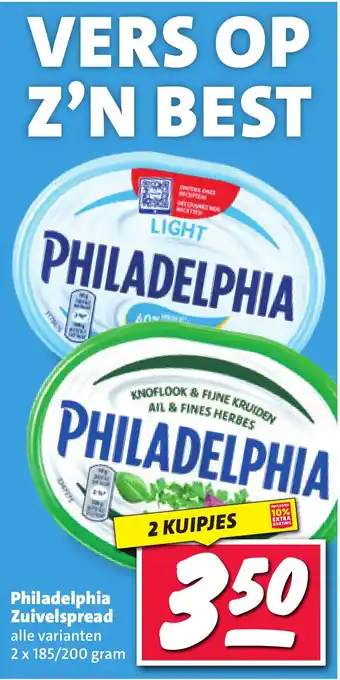 Nettorama Philadelphia Zuivelspread aanbieding