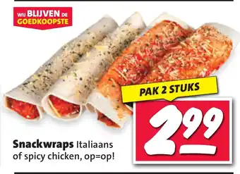 Nettorama Snackwraps Italiaans aanbieding