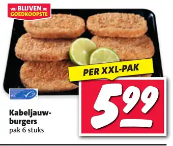 Nettorama Kabeljauw- burgers aanbieding