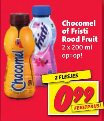 Nettorama Chocomel of Fristi Rood Fruit aanbieding