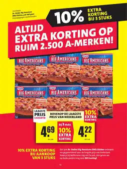 Nettorama Dr. Oetker Big Americans BBQ Chicken, pak aanbieding