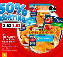 Hoogvliet Iglo Fish Cuisine of Kapiteins Klassiekers aanbieding