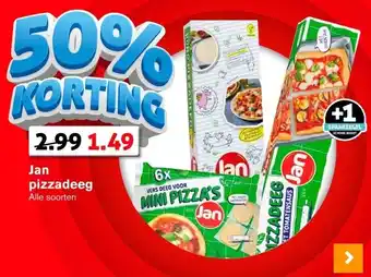 Hoogvliet Jan pizzadeeg aanbieding