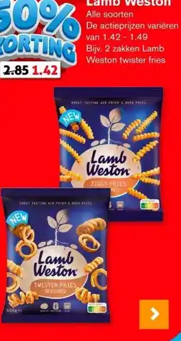 Hoogvliet Lamb Weston aanbieding