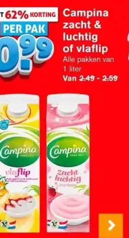 Hoogvliet Campina zacht & luchtig of vlaflip aanbieding