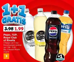 Hoogvliet Pepsi, 7UP, Royal Club of Rivella aanbieding