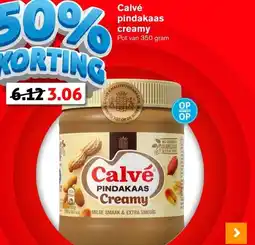 Hoogvliet Calvé pindakaas creamy aanbieding