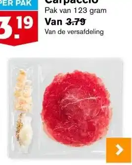 Hoogvliet Carpaccio aanbieding