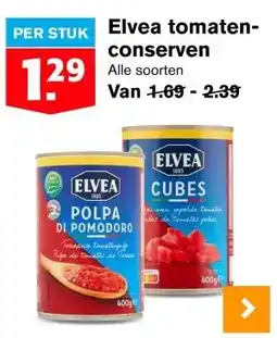 Hoogvliet Elvea tomaten-conserven aanbieding